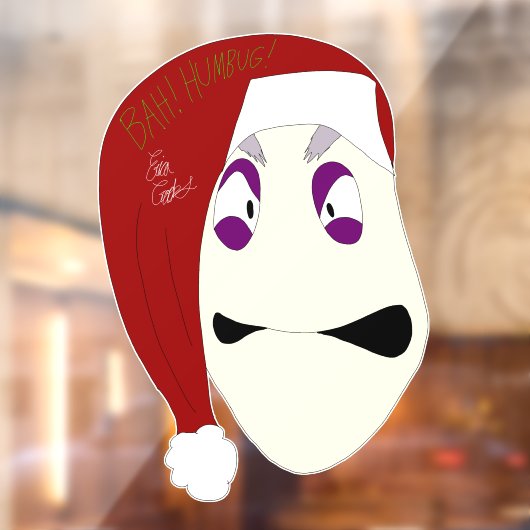 Mr. Williams Bah Humbug xmas Window Cling ウィンドウサイン (シート2)