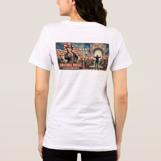 MrBeats as Uncle Sam  トライブレンドＴシャツ (裏面)