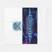 MrBeats Original Music Uploads Blanket! フリースブランケット (正面(横))