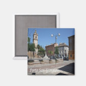 MRC006 PORTO SAN GIORGIO, Marche,イタリア,冷蔵庫 マグネット (正面/裏面)