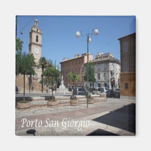 MRC006 PORTO SAN GIORGIO, Marche,イタリア,冷蔵庫 マグネット (正面)