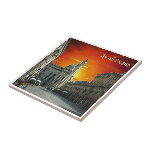 MRC024 ASCOLI PICENO, Sunset, Italy, タイル (側面)