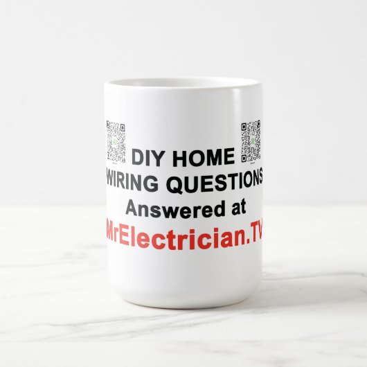 MrElectrician.TVの家庭用配線に関する質問 - マグカップ (中央)