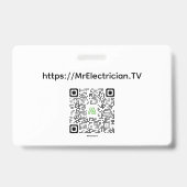 MrElectrician.TVのDIY住宅配線に関する質問 バッジ (裏面)