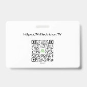 MrElectrician.TVのDIY家庭用配線に関する質問 バッジ (裏面)