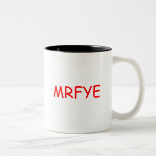 MRFYEは襲います(スタイル1) ツートーンマグカップ