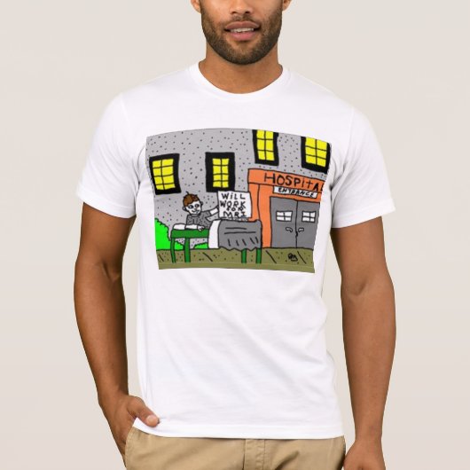 MRIのために働きます Tシャツ (正面)