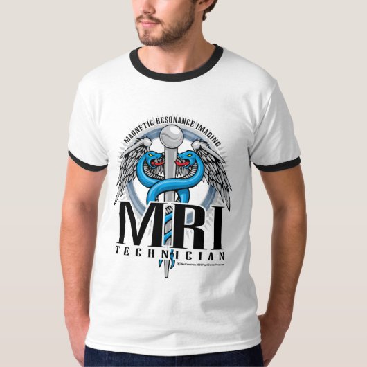 MRIの技術のケリュケイオン Tシャツ (正面)
