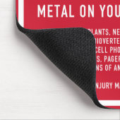 MRI安全警告標識 – 高磁場レーザー マウスパッド (コーナー)