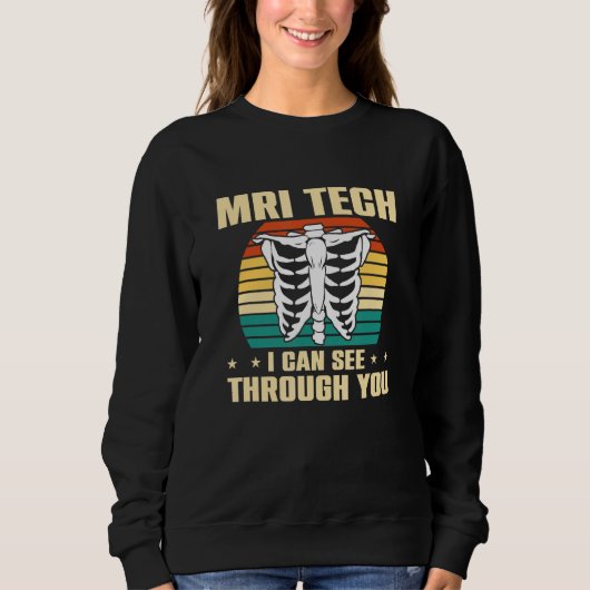 Mri技術者のMri技術を通して見える スウェットシャツ (正面)