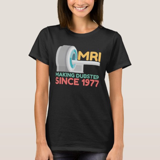 MRI製造ドブスター放射線技師のRadiolog Tシャツ (正面)