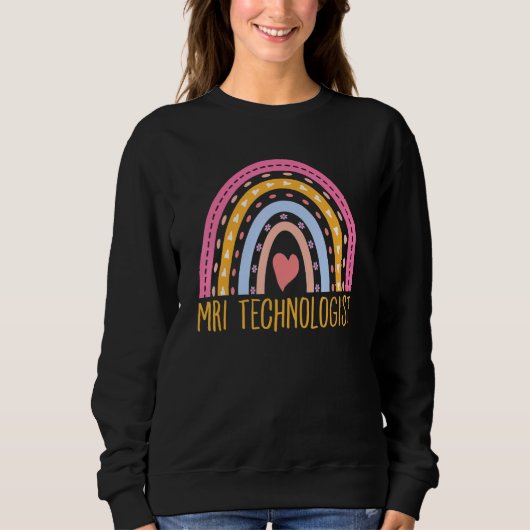 MRI Radiology Radiologic Rainbow Technologist MRI スウェットシャツ (正面)