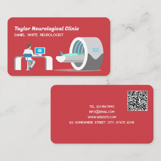 🧲 🩺 MRI Tс QR 名刺 (正面/裏面)