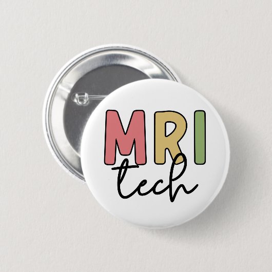 MRI Tech | MRI Technologist Radiology Technician 缶バッジ (正面&裏面)