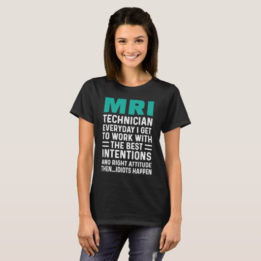 MRI Technician Work Tech Technologist Tシャツ (正面フル)