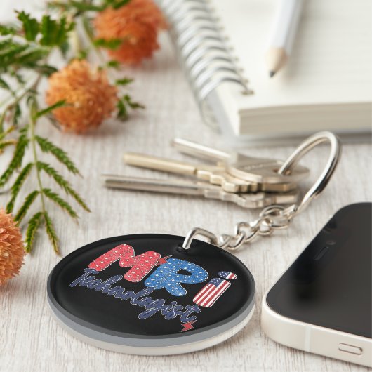 MRI Technologist Acrylic Keychain, Double Sided キーホルダー (正面右)