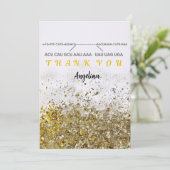 mRNAサンキューカード金ゴールドグリッター サンキューカード (スタンド正面)