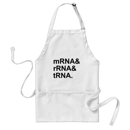 mRNA rRNA tRNA| rnaの種類 スタンダードエプロン (正面)