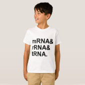 mRNA rRNA tRNA | RNAの種類 Tシャツ (正面フル)