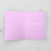 Mrowwは私があなたを愛していることを意味する カード (内部)