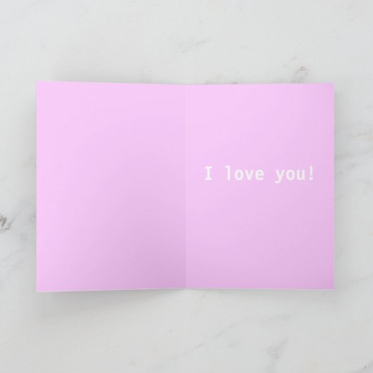 Mrowwは私があなたを愛していることを意味する カード (内部)