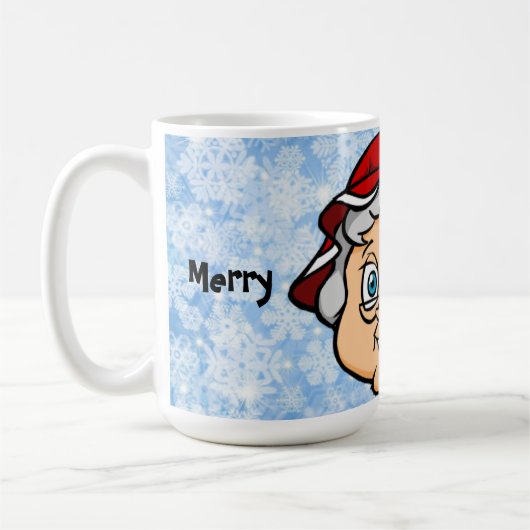 MRSクロース – メリークリスマスエッグノグマグ コーヒーマグカップ (左)