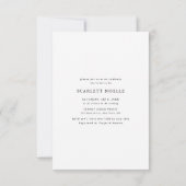 Mrsシンプル Budgetへの旅行ブライダルシャワー写真 招待状 (裏面)