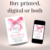 MRSリエレガント恋しく思ボンピンクボウブライダルシャワーへ 招待状