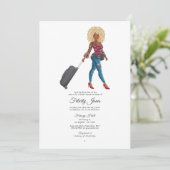 Mrs恋しく思 Travel Bridal Showerへの招待 招待状 (スタンド正面)