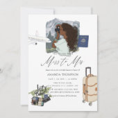 Mrs恋しく思 Travel Bridal Showerへの招待 招待状 (正面)
