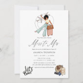 Mrs恋しく思 Travel Bridal Showerへの招待 招待状 (正面)