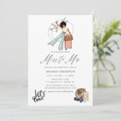 Mrs恋しく思 Travel Bridal Showerへの招待 招待状 (スタンド正面)