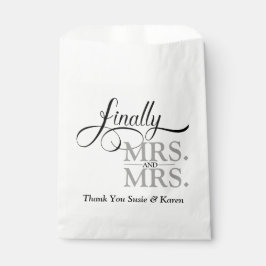 Mrs. と Mrs. LGBTQ フェイバーバッグ