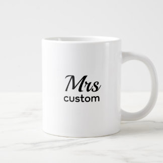 Mrs カスタム オーダーメイド 名前入り マグカップ - シンプルなミニマリスト