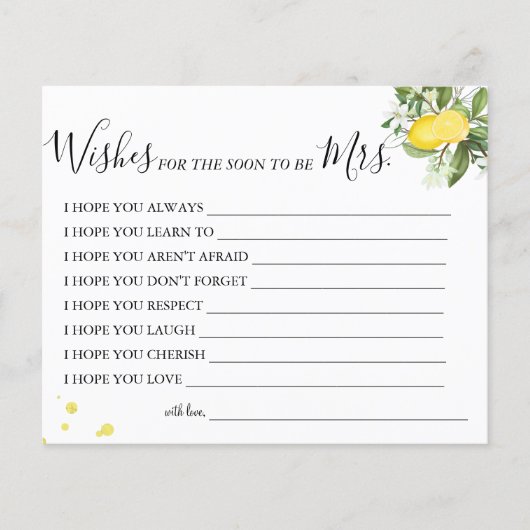 Mrs.カードを望む結婚式 チラシ (正面)