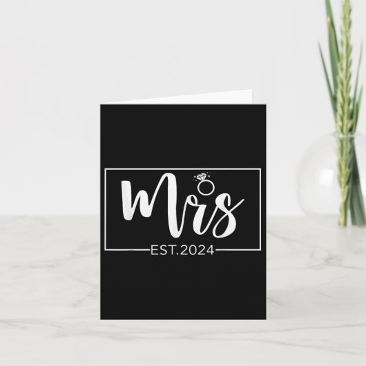 Mrs. 2024 Future Mrs Bride Wedding Matching Engage カード (正面)