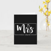 Mrs. 2024 Future Mrs Bride Wedding Matching Engage カード (黄色い花)