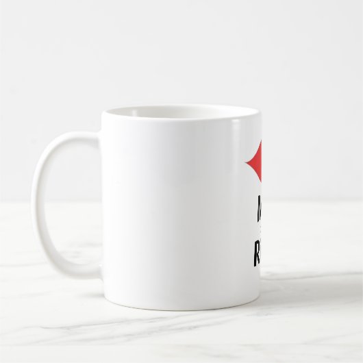 Mrs Always Right Red Lipsマッチング コーヒーマグカップ (左)