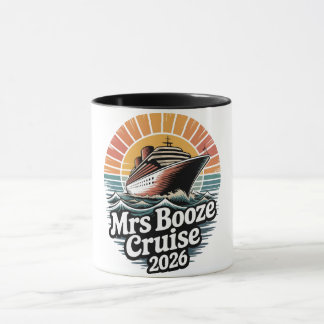 Mrs Booze Cruise 2026 Matching Couples  マグカップ