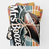 Mrs Booze Cruise 2026 Matching Couples ラッピングペーパーシート (インサイチュ)