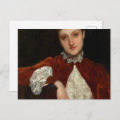 Mrs. Charles Deering, Marion Denison Whipple, 1888 ポストカード (正面/裏面)