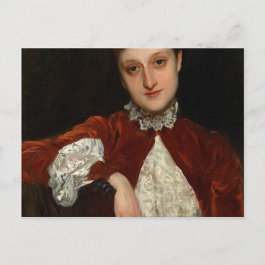 Mrs. Charles Deering, Marion Denison Whipple, 1888 ポストカード (正面)