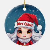 Mrs Claus 🤶🎄 セラミックオーナメント (裏面)