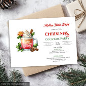 Mrs. Claus Brandy Holiday Cocktails Party 招待状
