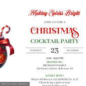Mrs. Claus Brandy Holiday Cocktails Party 招待状