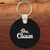 Mrs Claus Christmas Family Matching Pajama キーホルダー (正面)