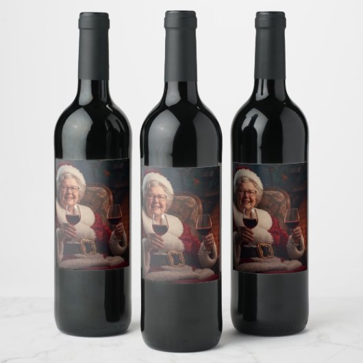 Mrs Claus Wine Bottle Label ワインラベル (ボトル)