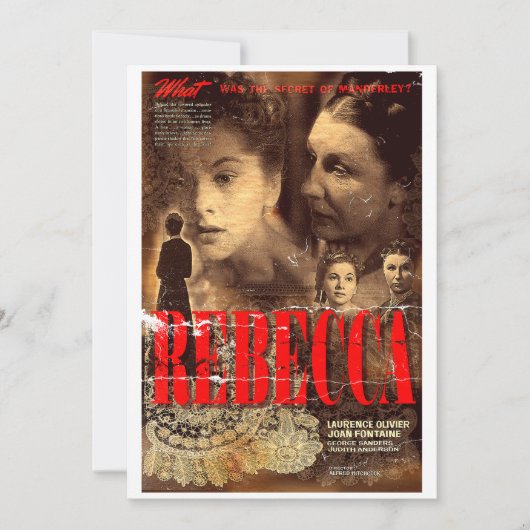 Mrs. Danvers welcomes you 招待状 (正面)