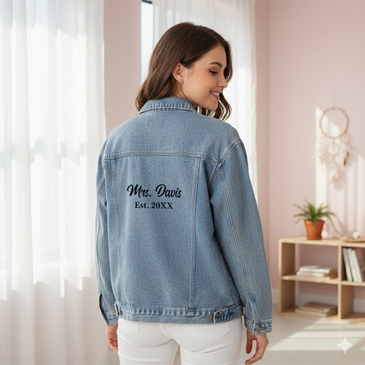 Mrs. Davis Established Year Denim Jacket デニムジャケット