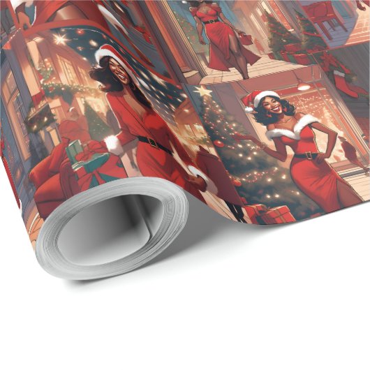 Mrs. Fancy Santa ラッピングペーパー (ロールコーナー)